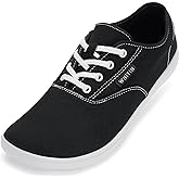 WHITIN Men's Wide Canvas Barefoot Sneakers | Zero Drop Sole | Minimalist Footwear