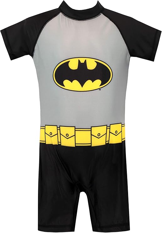 DC Comics Boys Batman Swimsuit Multicoloured Age 3 to 4 Years Amazon