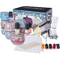Candle Making Kit, Complete Candle Making Supplies Kit for Scented Candle, Beeswax, Wicks, Rich Scents, Dyes, Candle…