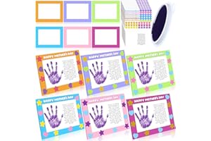 CroBlissful 24 Sets Mother's Day Handprint Poem Frame Craft Kits for Kids, Religious Mother's Day Hand Keepsake Craft Bulk DIY Craft Gifts for Mom Mothers Day Home Sunday School Activities