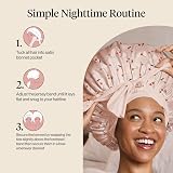 Kitsch XL Satin Bonnet for Sleeping Cherry Print - Adjustable Tie Band view 7