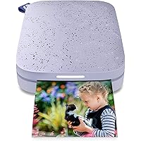 HP Sprocket Portable 2x3" Instant Photo Printer (Lilac) Print Pictures on Zink Sticky-Backed Paper from your iOS & Android De