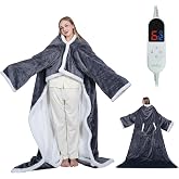 Heltra Heated Blanket Throw Wearable with Foot Pocket 52" x 72"