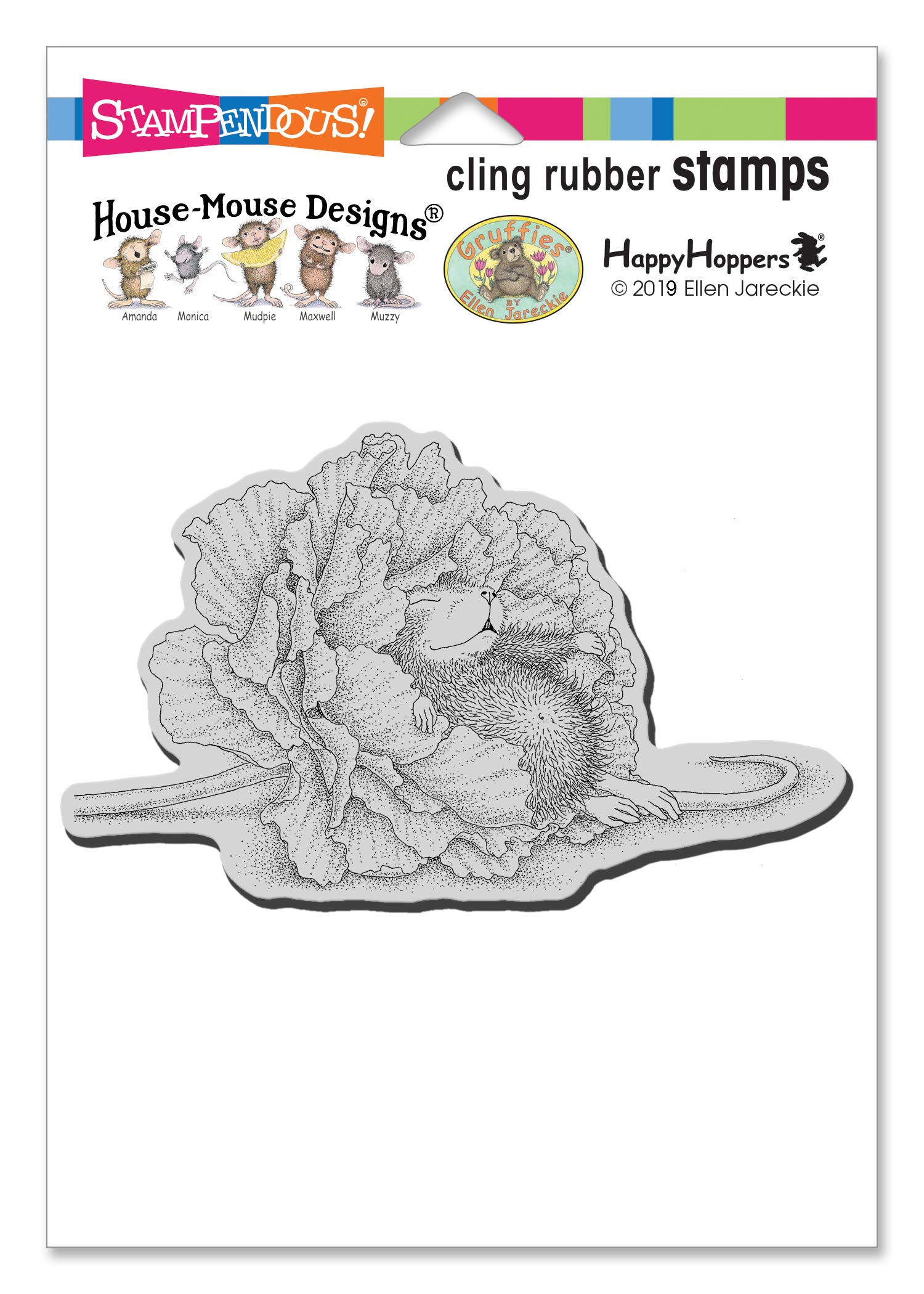 Stampendous Cling Dream Flower Rubber Stamp, Gray