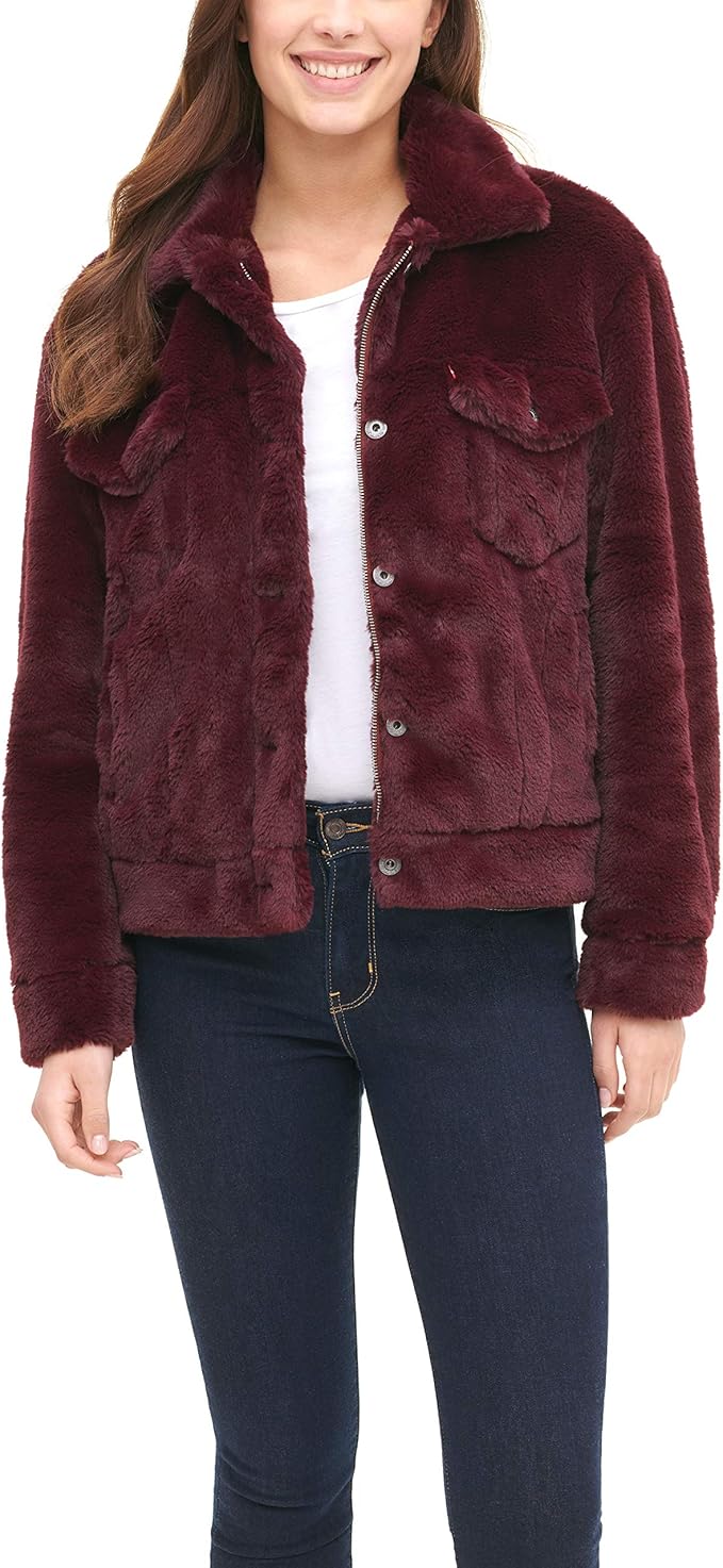 levi's faux fur trucker jacket
