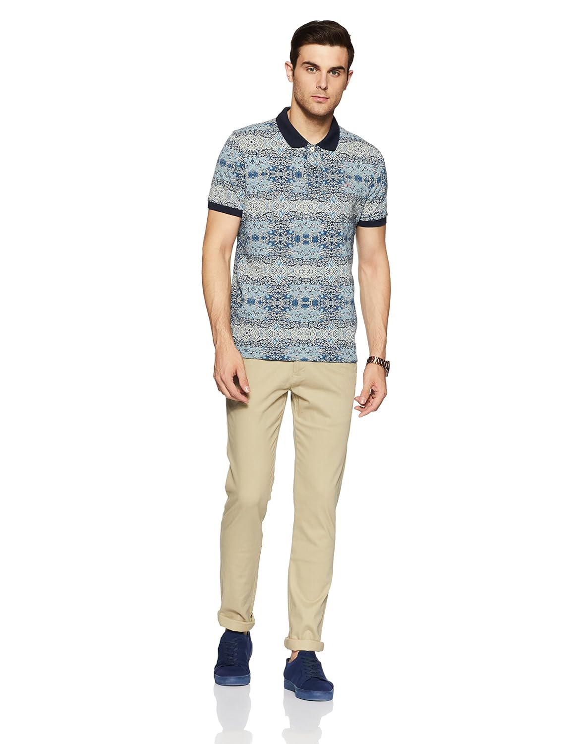 arrow sports men's straight fit casual trousers