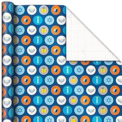 Hallmark Tree of Life Hanukkah Wrapping Paper with