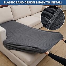 Eismodra Sectional Couch Covers Chaise Cushion