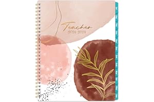 CHOPET 2024-2025 Teacher Planner - Lesson Planner from July 2024 - June 2025, 8.3'' x 11'', Lesson Plan Book, Weekly & Monthly Lesson Planner with Quotes