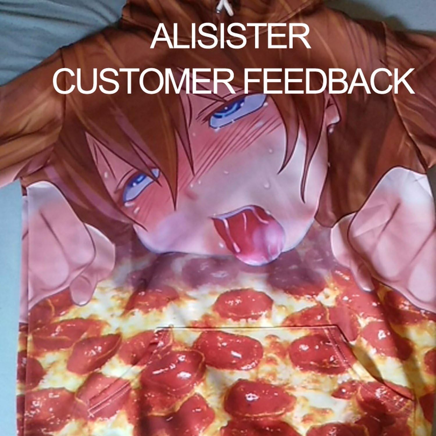 ahegao hoodie pizza