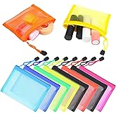 KFHENSOMR 8 Pack Mini Mesh Pouches Small Mesh Cosmetic Bags with Zipper Polyester Makeup Pouches Bag Cosmetic Pouch Travel Purse Organizer Insert Inside Diaper Bag Organizers Home (5.3×4.1in)