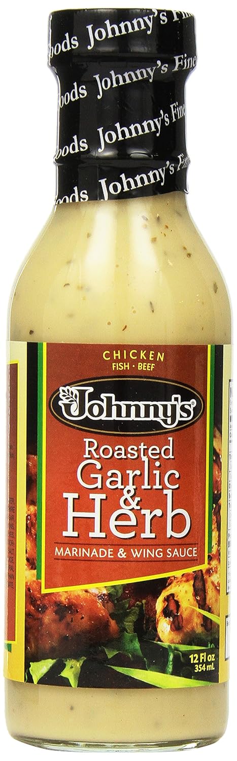 Johnny's Roasted Garlic and Herb Marinade, 12 Ounce (Pack of 6)