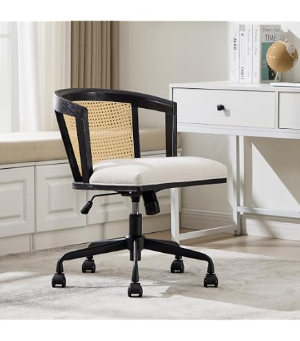 Amazon.com: Computer Chair, Japanese Rattan Computer Chair Retro