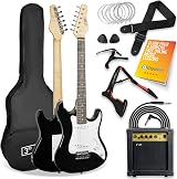 3rd Avenue 3/4 Size Electric Guitar Ultimate Kit with 10W Amp Black