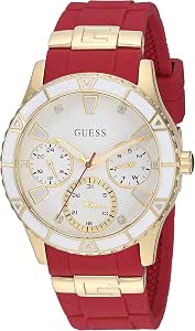 Amazon.com: Guess Reloj deportivo de 1.496 in, Color rojo y dorado., NS :  Ropa, Zapatos y Joyería