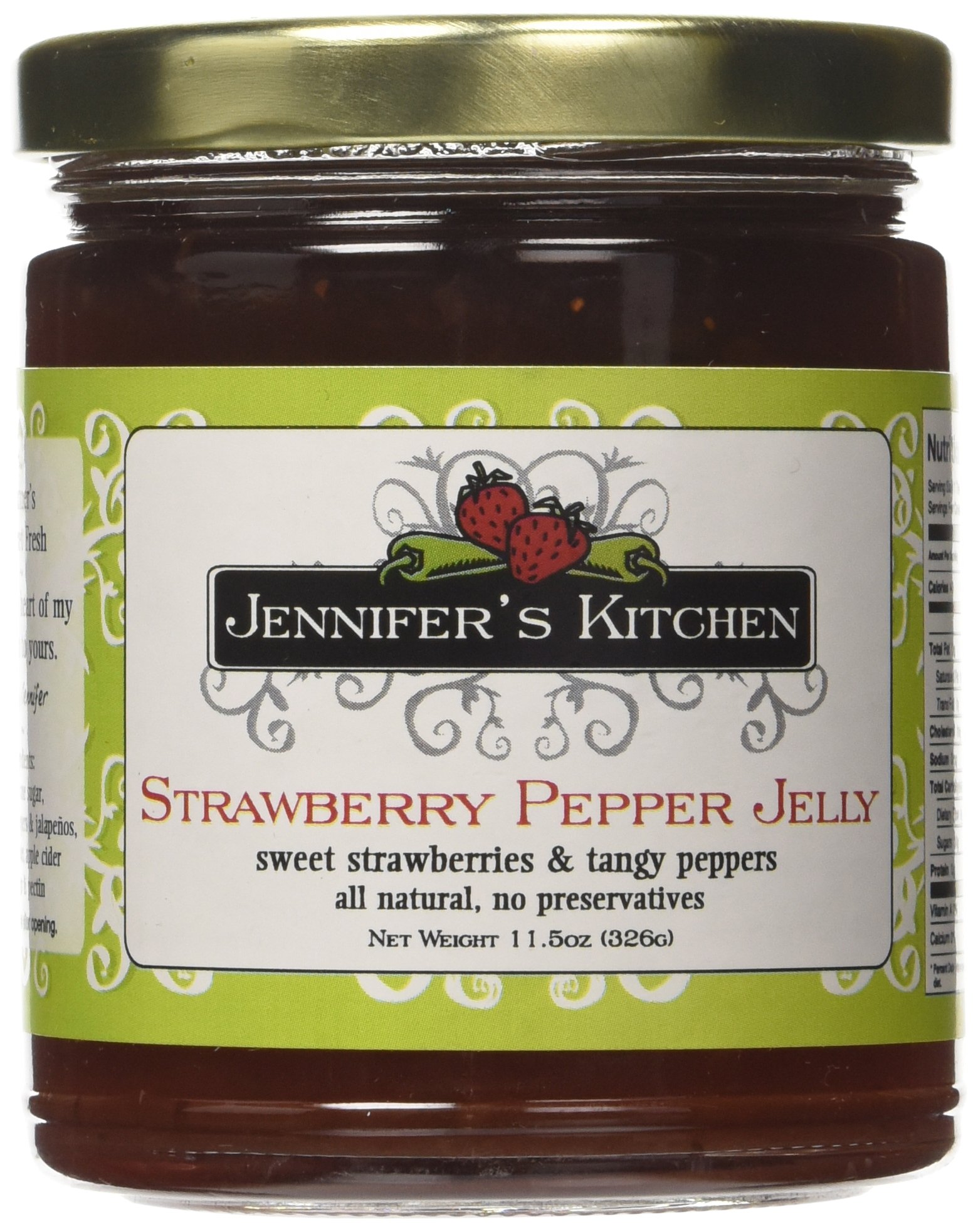 Jennifer's Kitchen Pepper Jelly, Peach Grocery & Gourmet