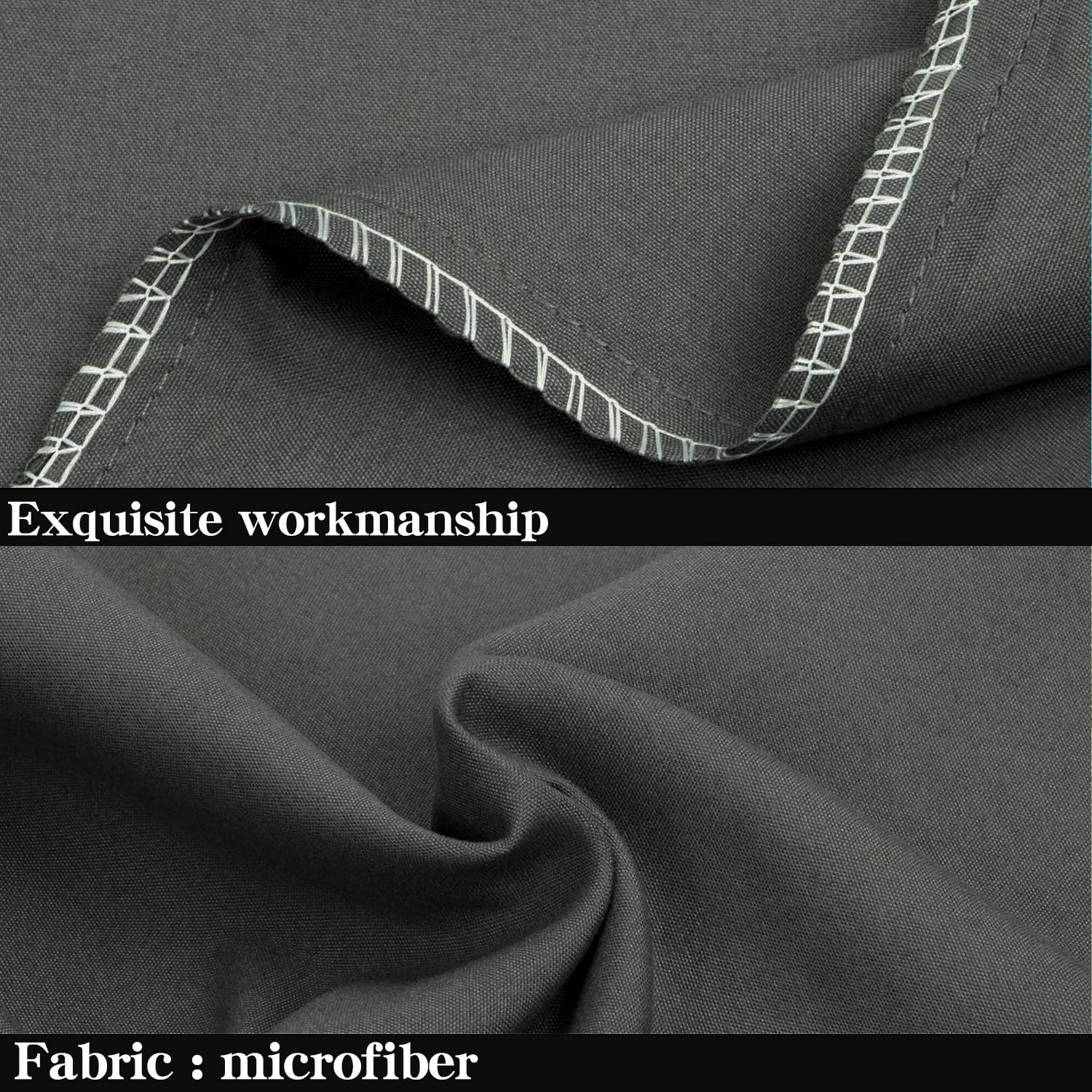NTBAY 100% Brushed Microfiber Pillowcases Set of 4, Soft and Cozy, Wrinkle, Fade, Stain Resistant, 20"x 30", Dark Grey: Home & Kitchen