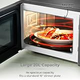 Tower Digital Microwave 800W 20L MagnaWave Black Chrome T24041BLK view 4