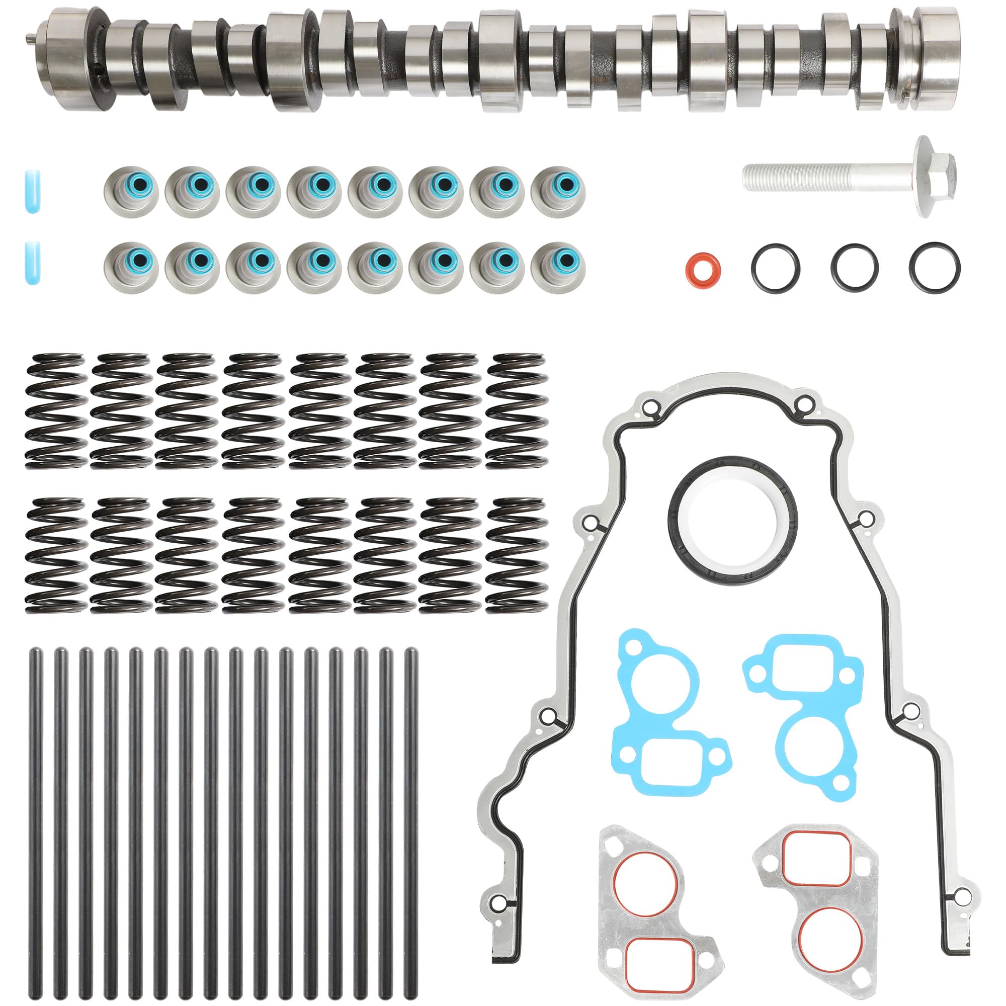 Photo 1 of E1840P Sloppy Stage 2 Camshaft Kit With Springs & Pushrods & Gasket Set Fit For GM/Chevy 4.8L 5.3L 5.7L 6.0L 6.2L LS LS1 LS2 LQ4 LQ9 Engine 1999-2013 Replace#E1840P 12482063 12557840