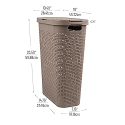 Mind Reader 40L Slim Laundry Hamper, Clothes