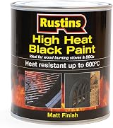 Rustins High Heat Black Paint 500ml