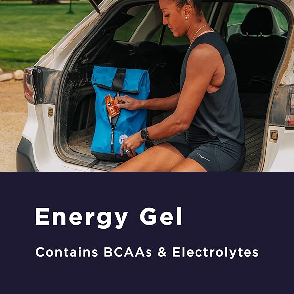 GU ENERGY ORIGINAL SPORTS NUTRITION ENERGY GEL, VEGAN, GLUTEN-FREE, KOSHER, AND DAIRY-FREE ON-THE-GO ENERGY FOR ANY WORKOUT, 8-COUNT, STRAWBERRY BANANA