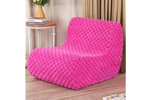 LOVMOC Bean Bag Chairs for Adults, Comfy Floor Sofa with Memory Foam, Giant Bean Bag Couch for Living Room Bedroom Dorm Office, Pink