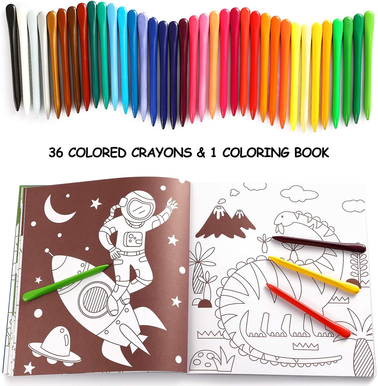 Download Mibor Crayons Set With Kids Coloring Book Crayon Painting Supplies For Kids Students Toddlers Beginners Drawing Party Favors Kids Art Paint Sets 36 Washable Crayons With 80 Pages Coloring Book Arts