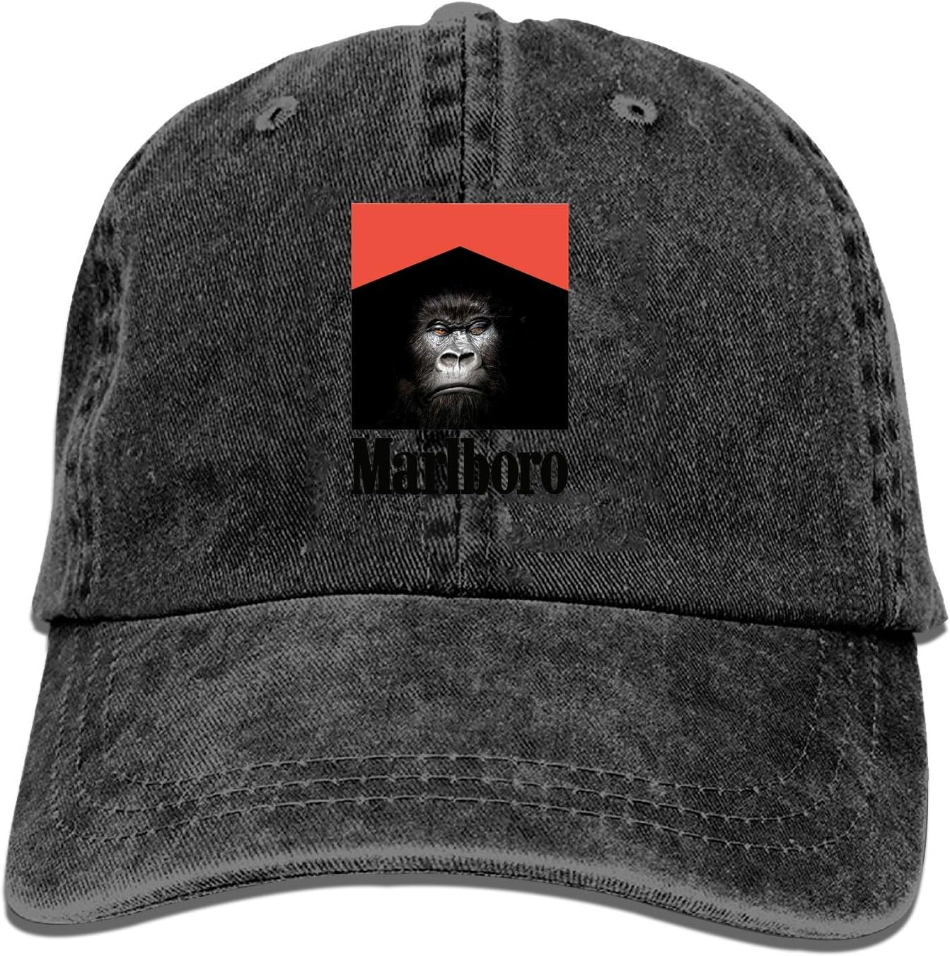 Baseball Cap-Kingkong Marlboro Cowboy Hats for Mens Women Dad, Golf Trucker Black Sports Baseball Caps