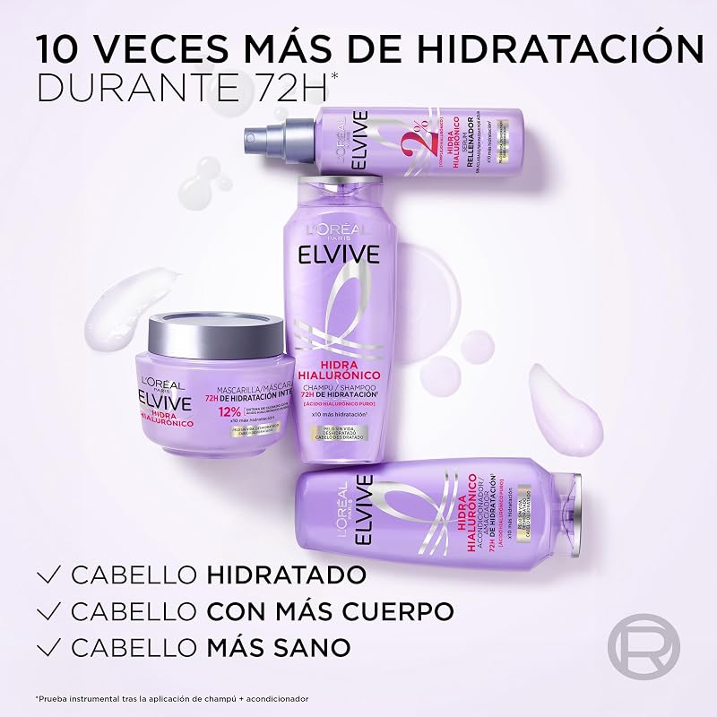 Elvive Hyaluron Mascarilla 300Ch250+Serum, Herkunftsland ‏ : ‎ Spanien