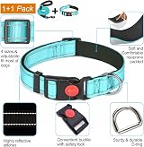 haapaw Reflective Dog Collar Padded Neoprene Adjustable Nylon Collar view 2