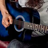 3rd Avenue Full Size 4/4 Cutaway Acoustic Guitar Bundle with Lessons Blue view 6