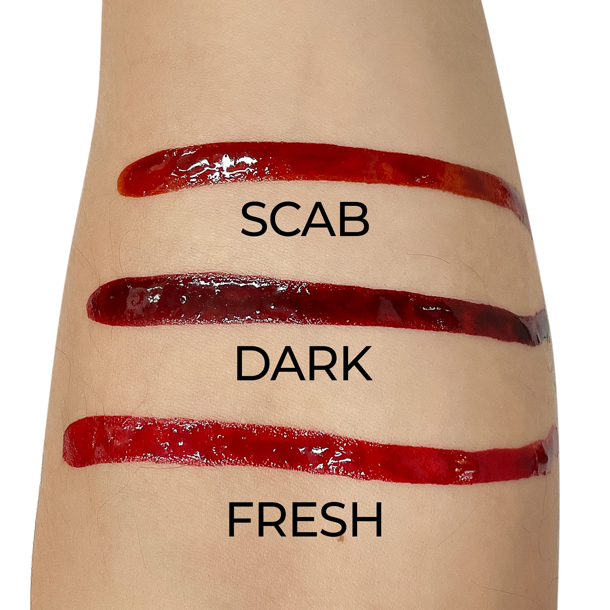 Alcohol Drying Blood, Ultra-Realistic Fake Liquid Blood, SFX Makeup for the Stage, Film, Halloween, and Cosplay - Dark 2oz