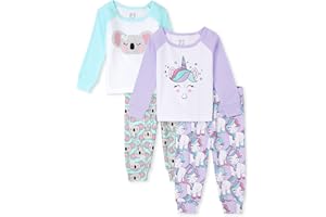 The Children's Place baby-girls And Toddler Girls Long Sleeve Top and Pants 2 Piece Pajama Sets