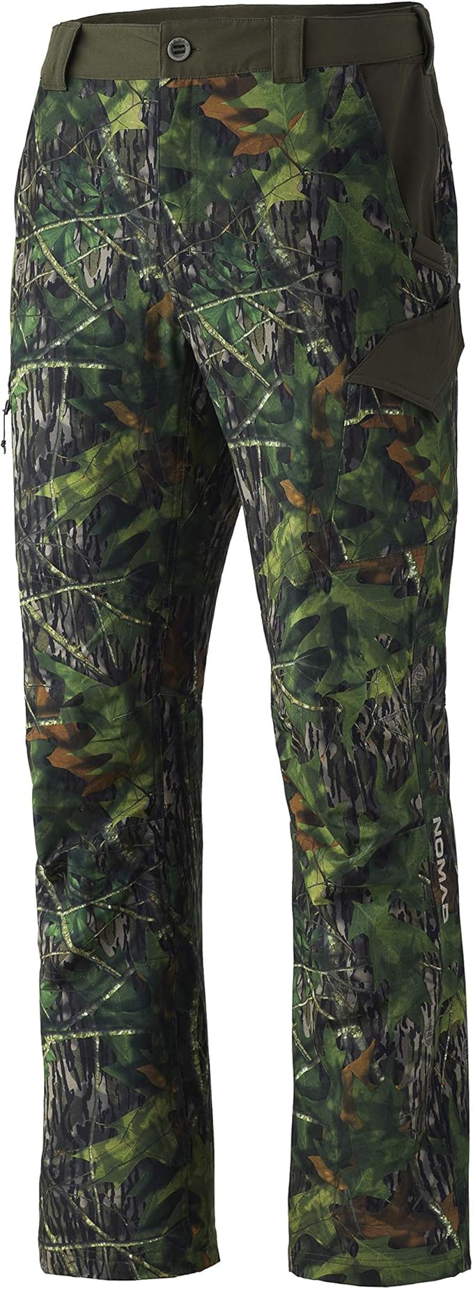 Nomad Mens Pursuit Pant Camo Hunting Pants With Adjustable Waistband, Mossy Oak Shadowleaf, X