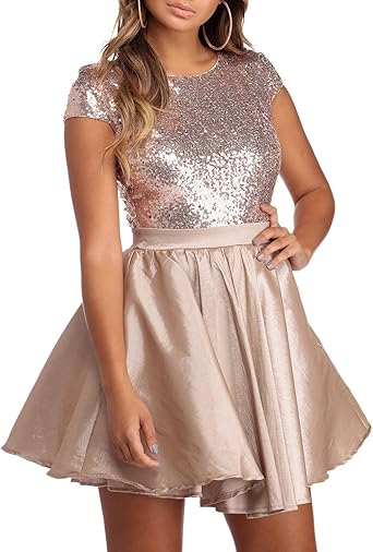 shiny homecoming dresses