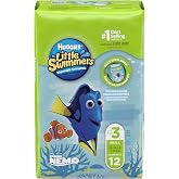 HUGGIES Little Swimmers Disposable Swim Diapers, Size 3 Small, 12 Count