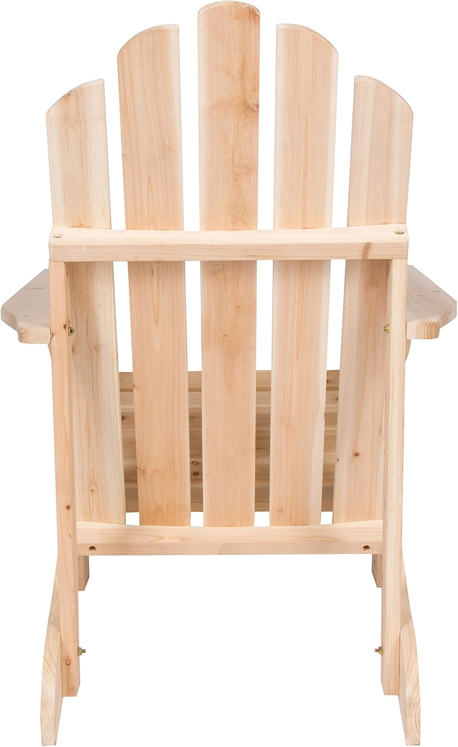 Shine Company Inc. 4618N Marina Adirondack Chair, Natural : Garden & Outdoor