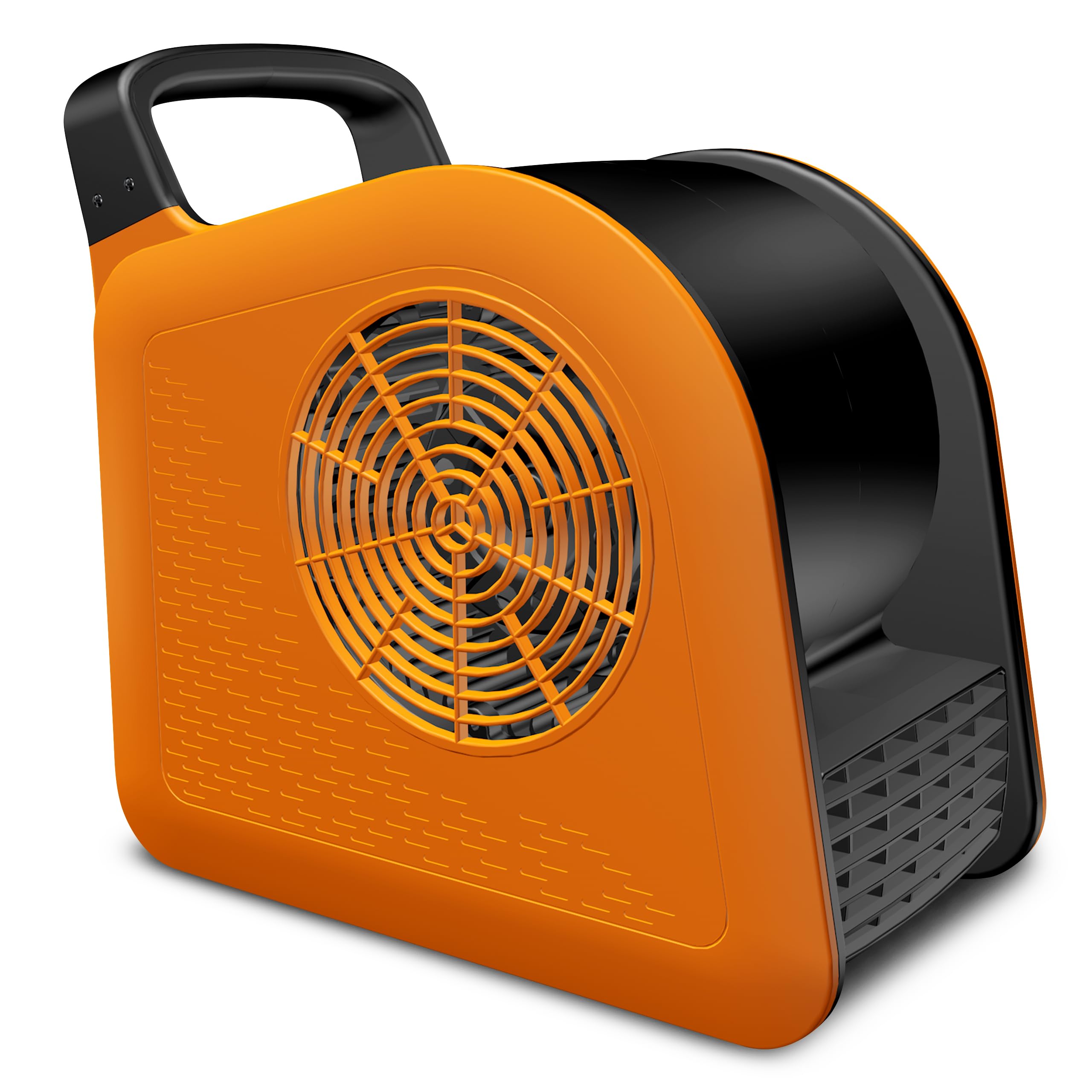 Photo 1 of Puligoth Portable Blower Fan for Home: High Velocity Floor Fans for Cooling and Drying - Air Mover with 185° Rotating for Bedroom, Garage, Shop and Gym, 3 Speeds Utility Fan with 2 AC Outlets, Orange