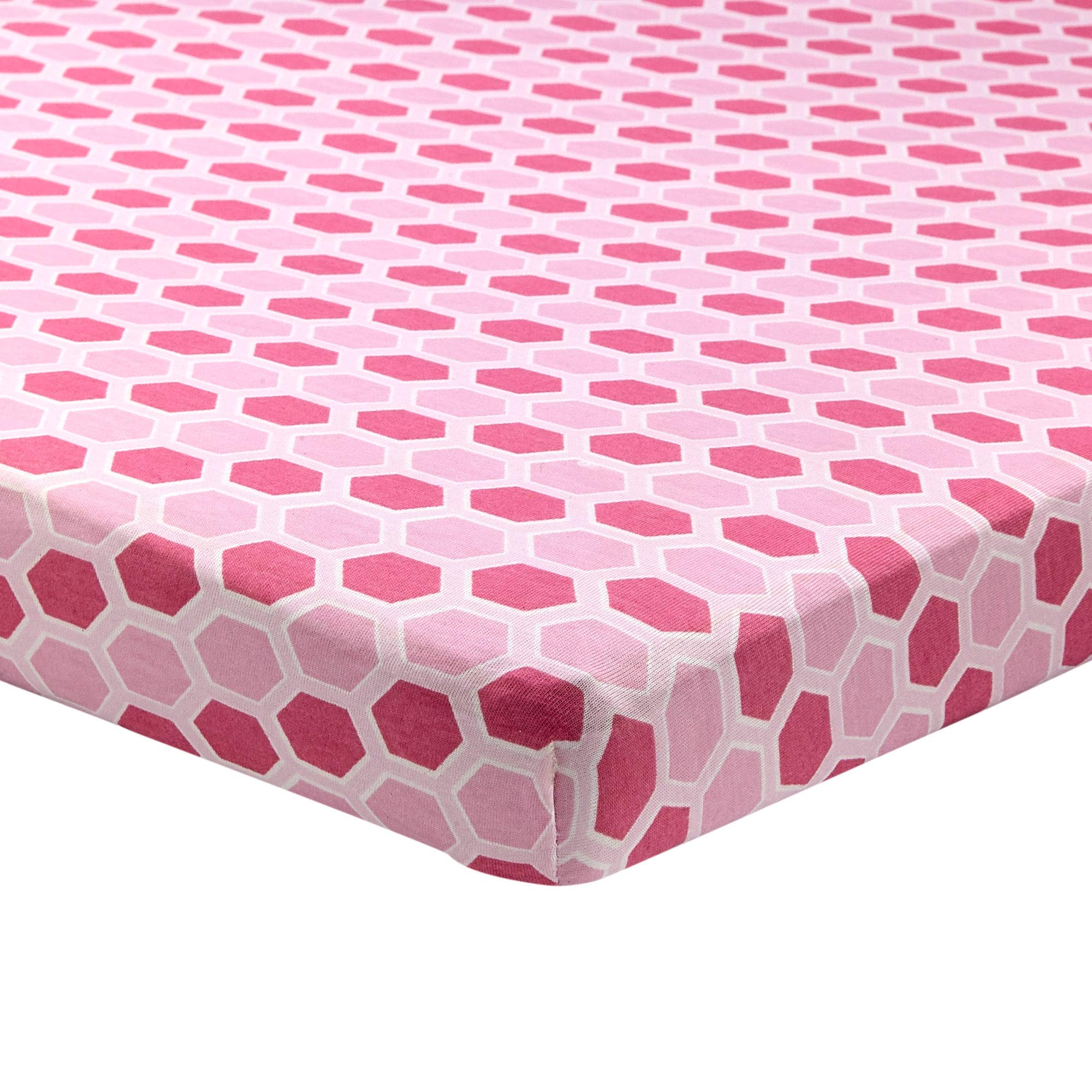 Abstract Fitted Crib Sheet for Mini and Portable Cribs