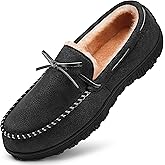 MIXIN Mens Slippers Indoor Outdoor Memory Foam House Shoes Anti-Slip Moccasins Slippers for Men