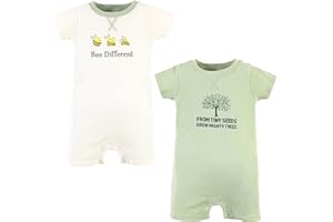 Touched by Nature baby-boys Organic Cotton Rompers