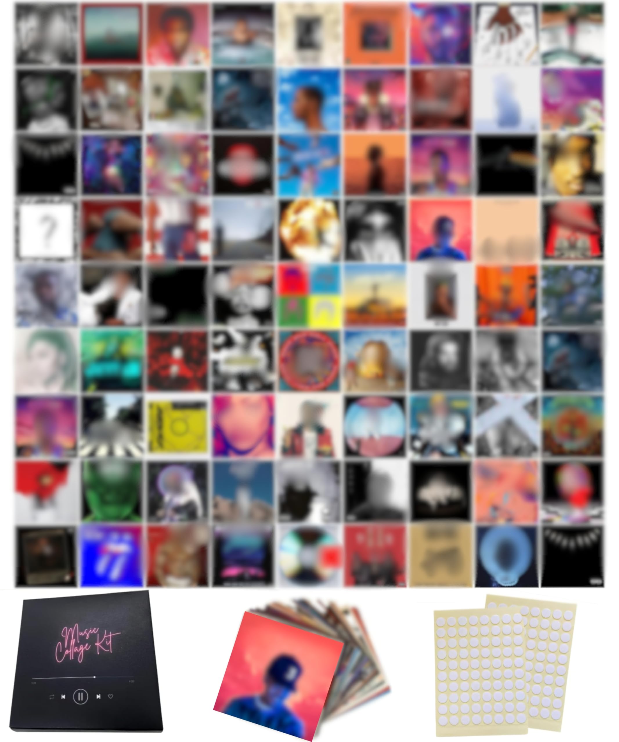 Photo 1 of 80 Pcs Unique America | Album Cover Posters, Music Posters, Bedroom Posters, Rapper Room Decor, Music Artist Posters, Rap Album Art, 6x6 Inch Prints | 80 Posters & 45 Stickers