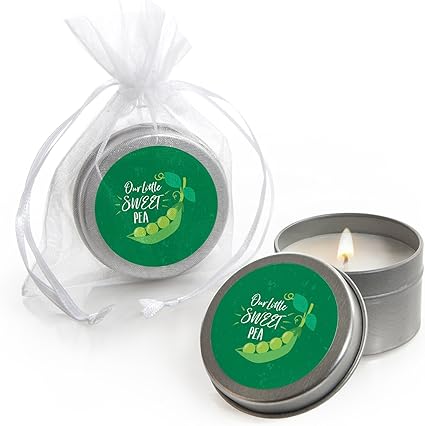 sweet pea baby shower favors