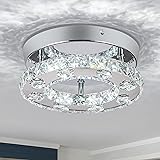 HOPGGIE Mini Crystal Chandelier LED Ceiling Light