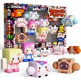 GobiDex 8PCS Magnetic Action Figures, Pretend Play Birthday Gift Girls 3+ | Rotatable Animal &amp; Character, Portable for Trip, Princess Game, STEM Educational Toys, Compatible with Magnetic Blocks