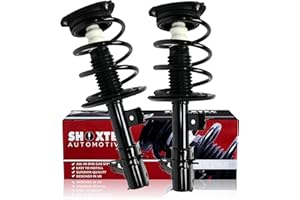 Shoxtec Front Pair Complete Strut Assembly Replacement for 2007-2013 Nissan Altima Coil Spring Assembly Shock Absorber Repl. 172393 172392