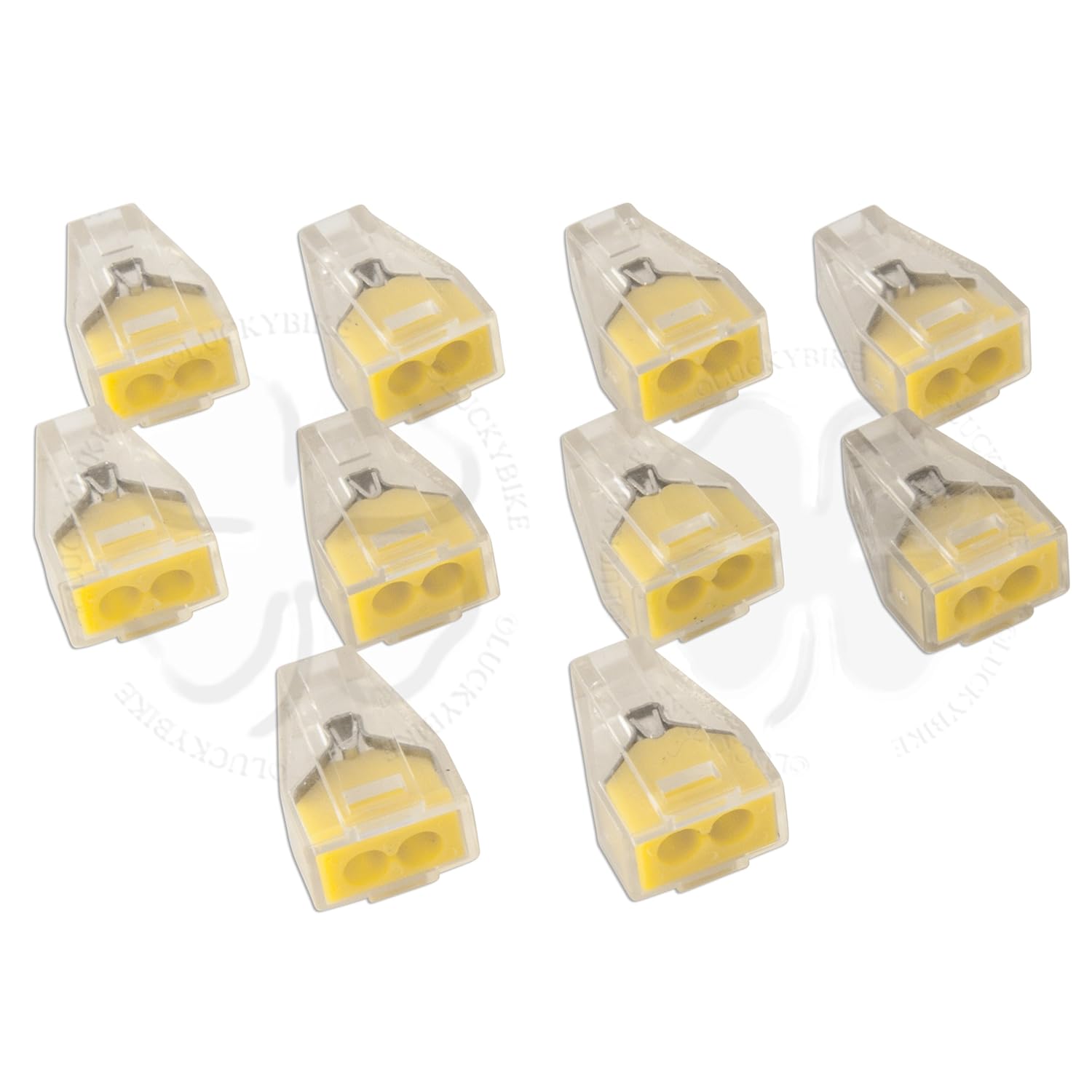 10x Set 2 Pole Push Wire Connectors 773 162 Wall Nuts Wago