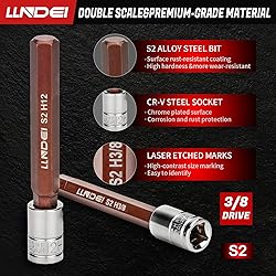 LLNDEI 3/8-Inch Drive Extra Long Allen Hex Bit