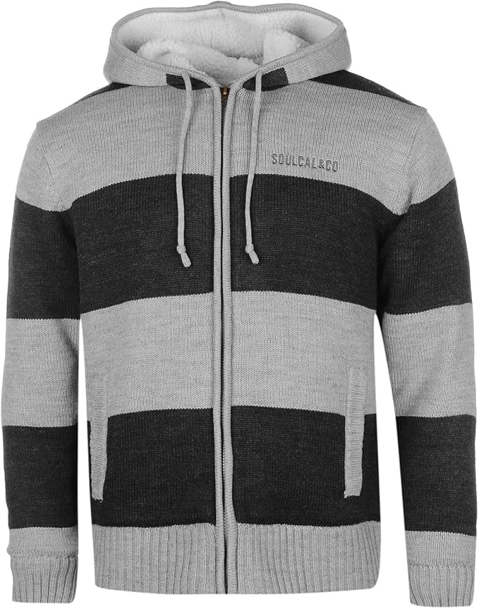 Striped zip up hoodie mens Clearance